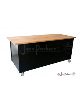 Mesa acero inoxidable negra