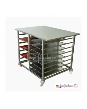 Mesa acero inox para horno punto caliente