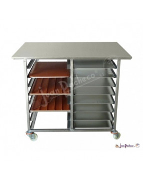 Mesa acero inox para horno punto caliente